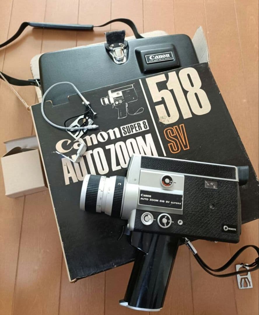 Canon 518 SV super ビデオカメラ　箱、バック付き