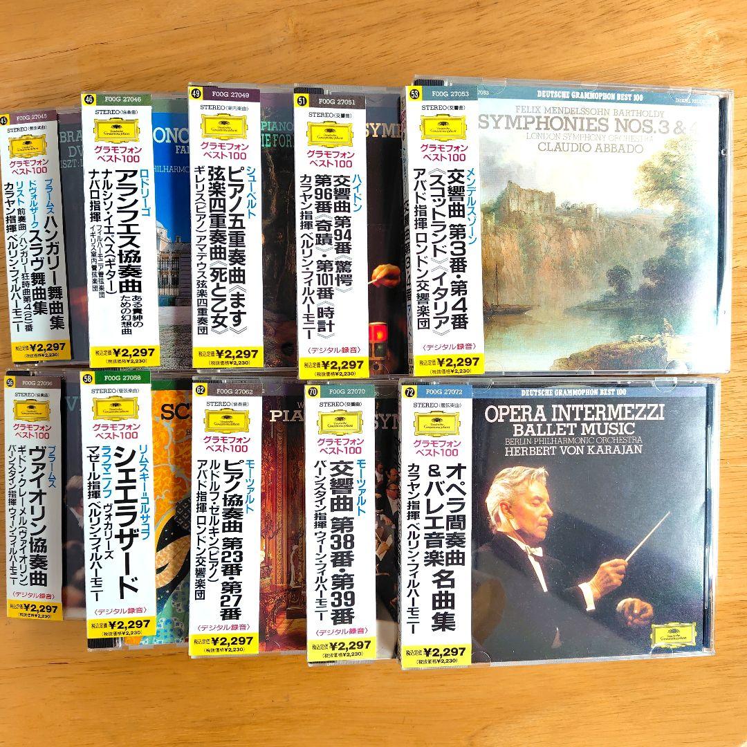 「クラシックCD／40枚セット」グラモフォン　ベスト100より カラヤン