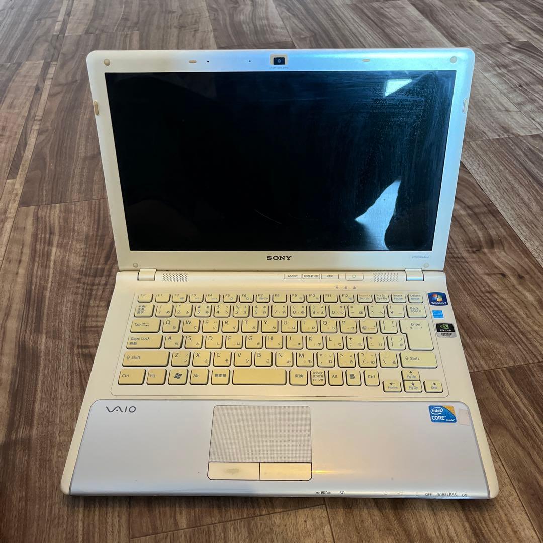 Windows7 Sony VAIO ノートPC 水色