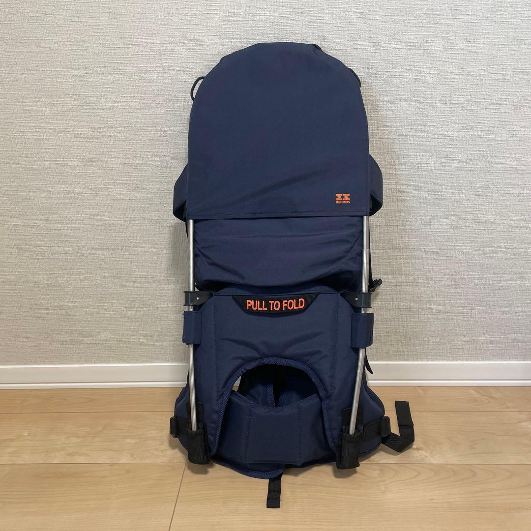 【美品】MINIMEIS ネイビー ベビーキャリア　肩車キャリア