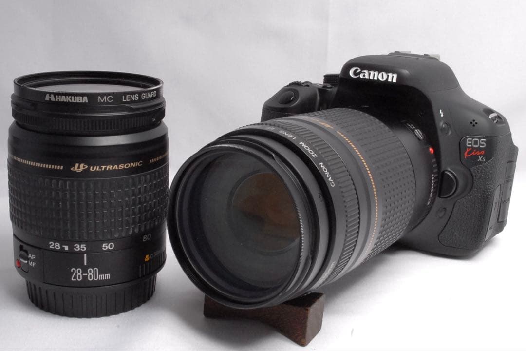 Canon EOS Kiss X5 ダブルレンズ カメラデビューバック付動作良好