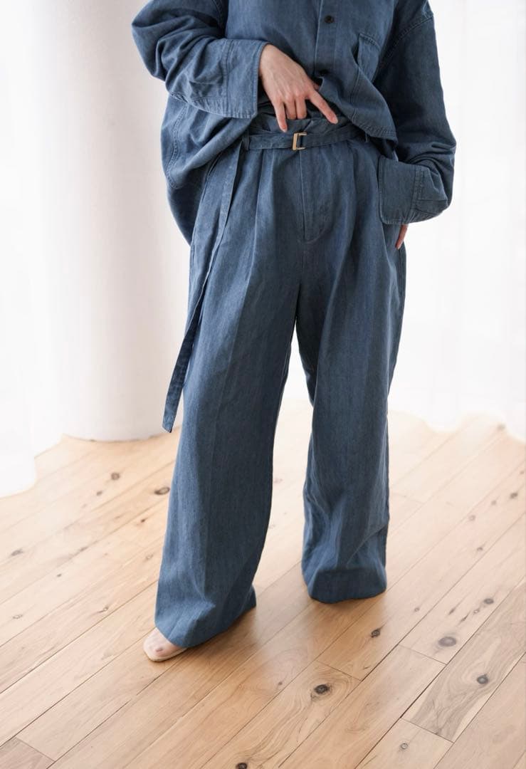 roughlow ♡ デニム　サイズレス　ワイドパンツsize2