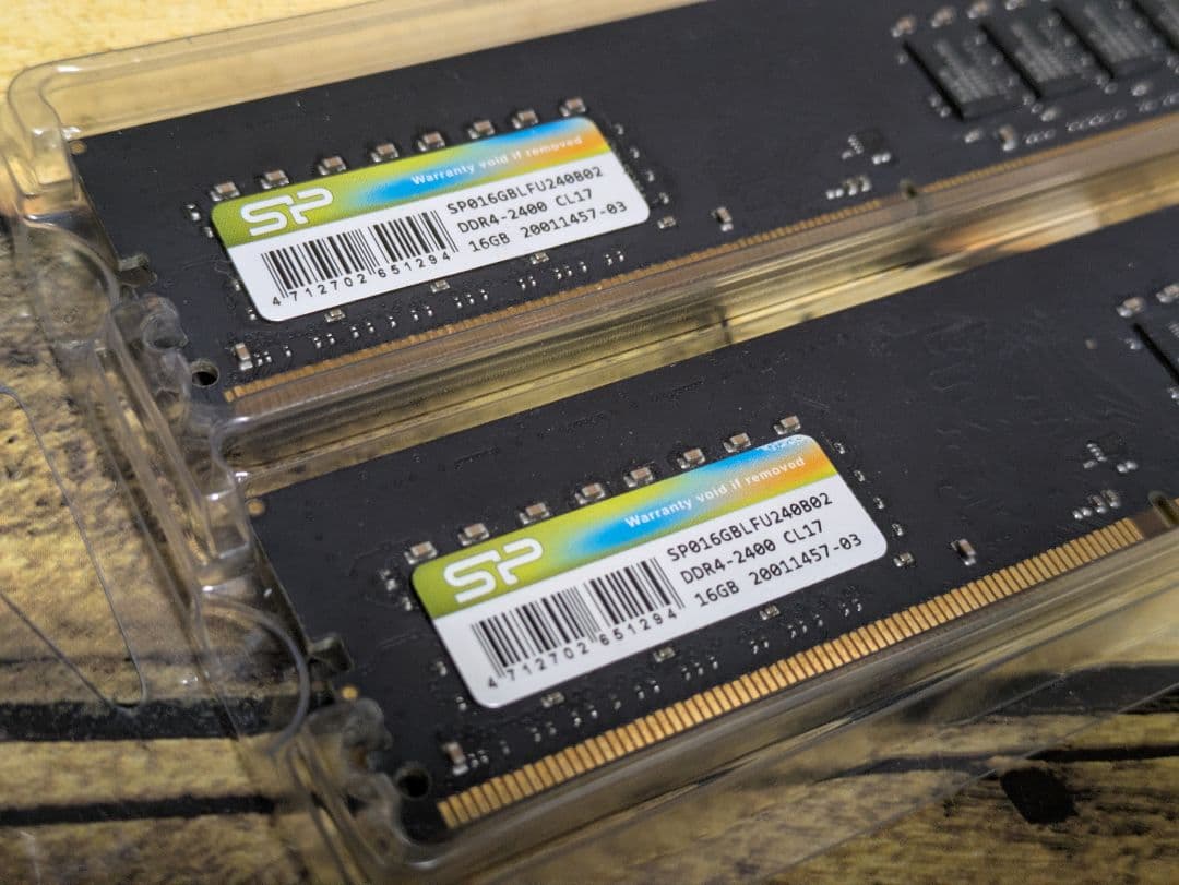 d*f様 SP DDR4 16GB メモリ 2400MHz 2枚 合計32GB