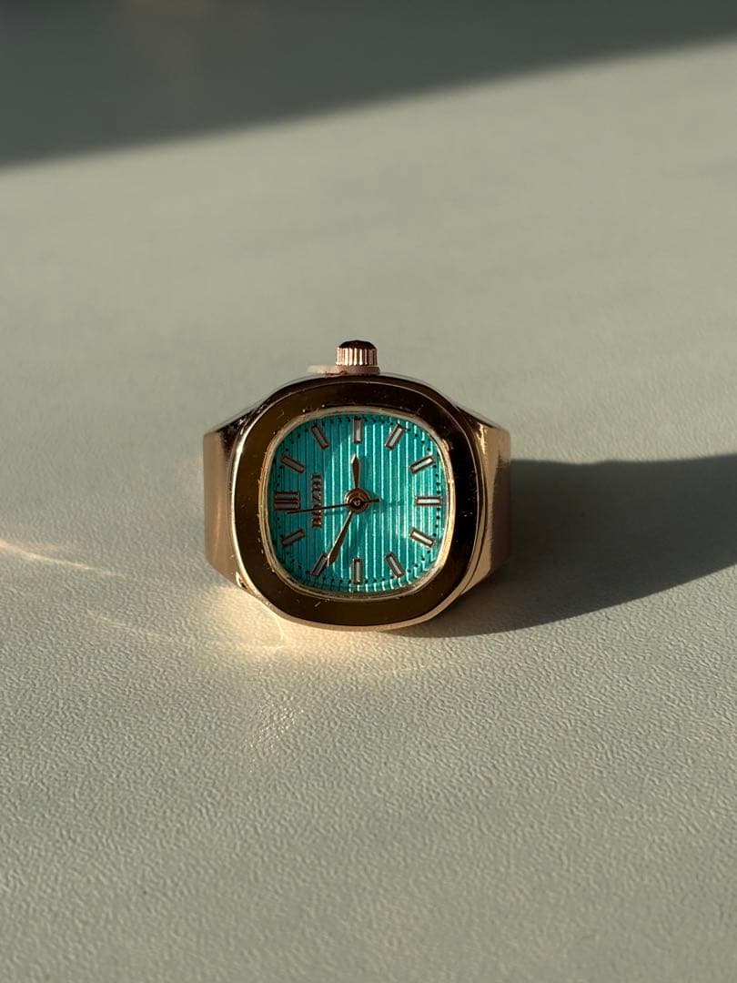 アクセサリー Bozhirings NAUTILUS RING / ROSE BLUE