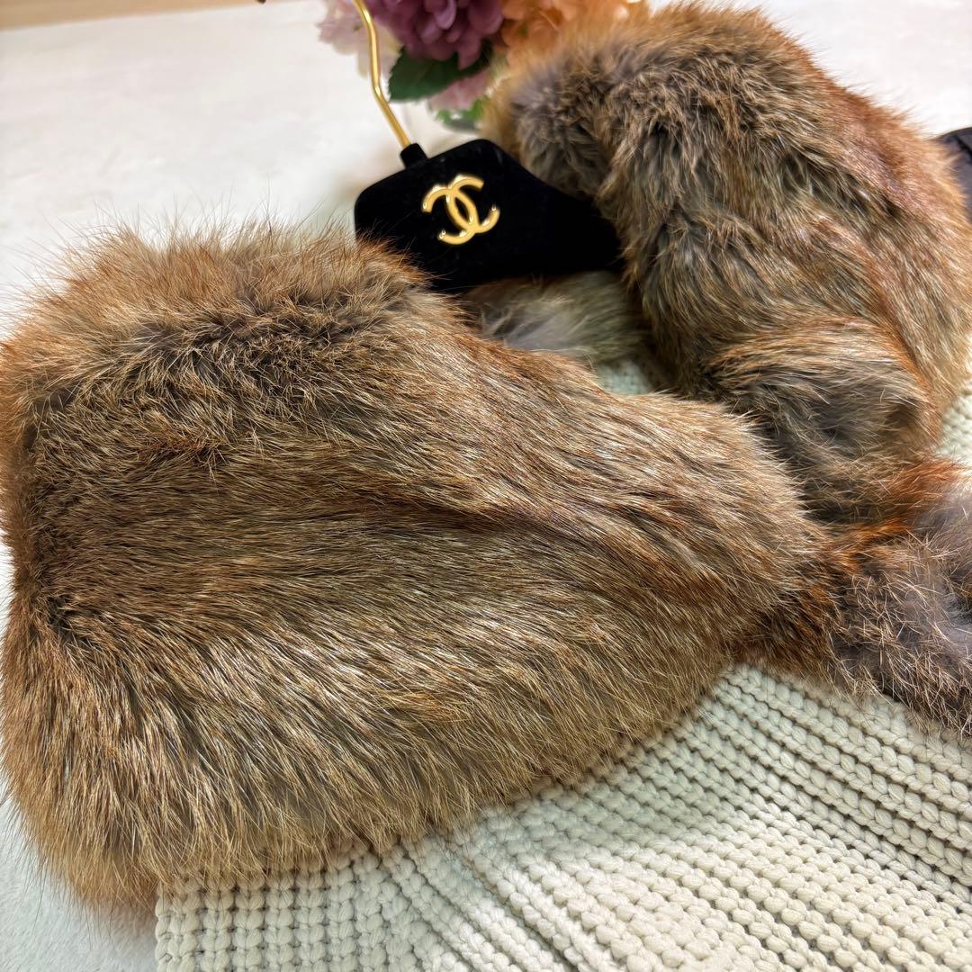 ERMANNO SCERVINO エルマンノシェルヴィーノ ファー付ニットコート