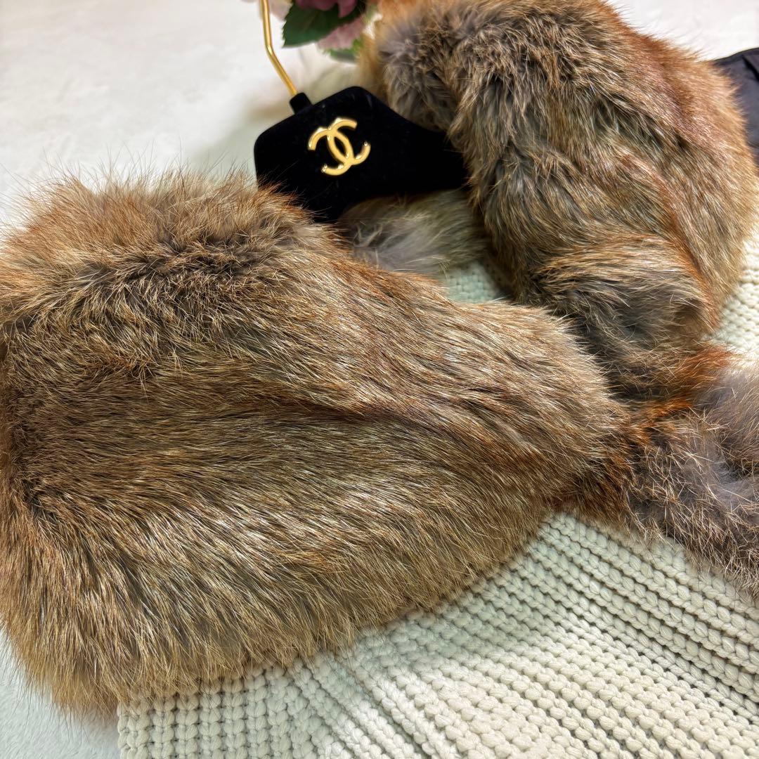 ERMANNO SCERVINO エルマンノシェルヴィーノ ファー付ニットコート