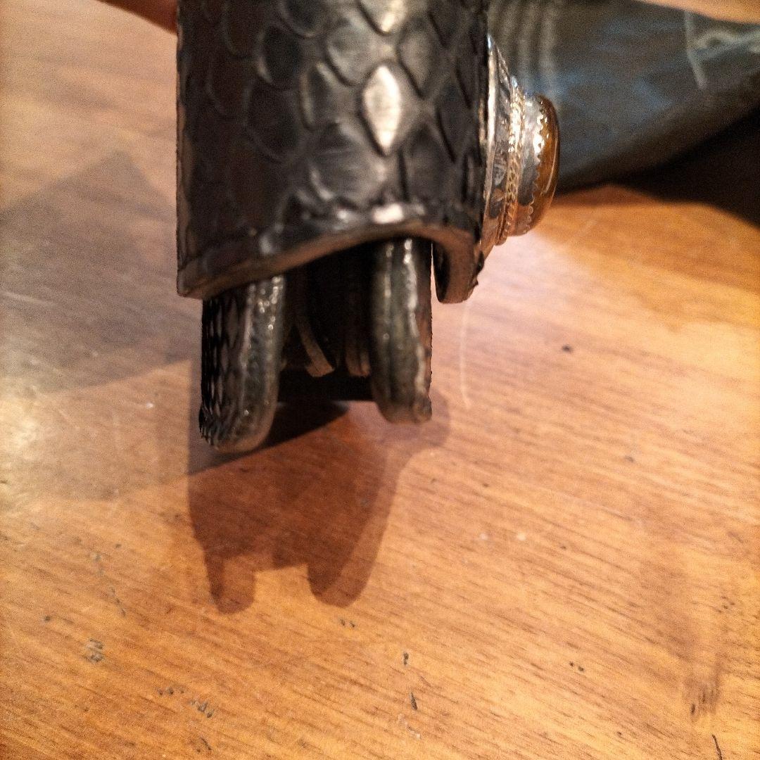 未使用品　アルズニ　パイソン　二つ折り財布　ウォレット　タイガーアイ