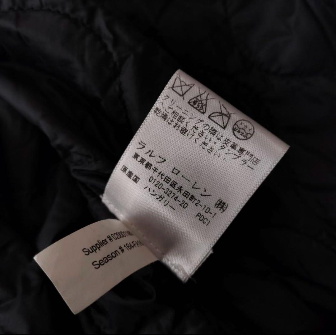 ラルフローレンパープルレーベル ボンバージャケット S ブラック ブルゾン