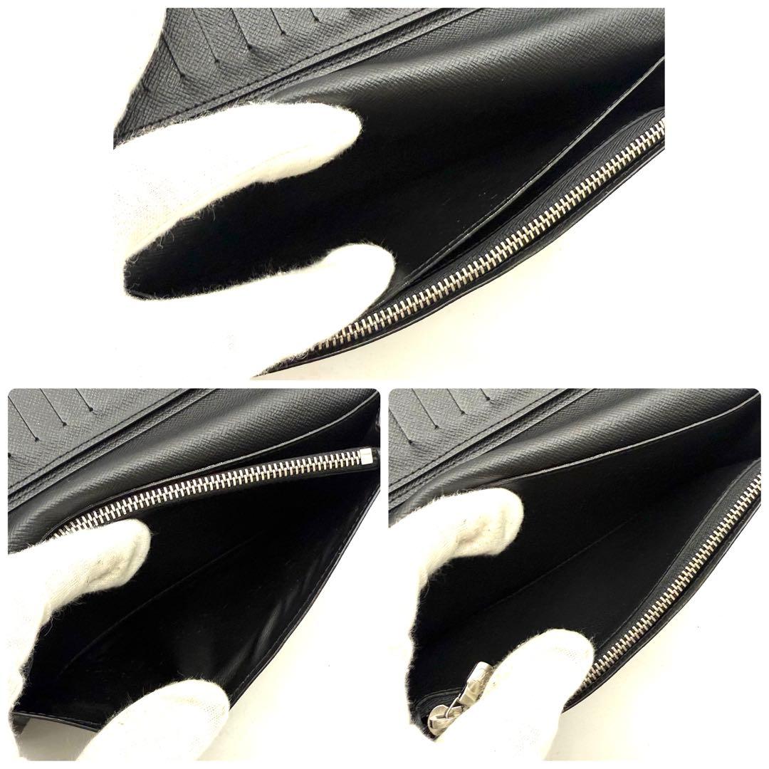 【新型】ルイヴィトン エピ ポルトフォイユ ブラザ ノワール 黒 長財布