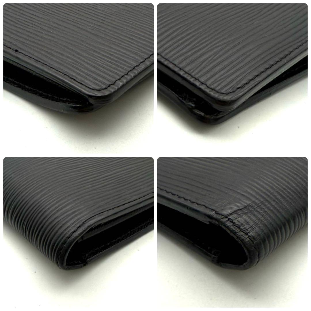 【新型】ルイヴィトン エピ ポルトフォイユ ブラザ ノワール 黒 長財布