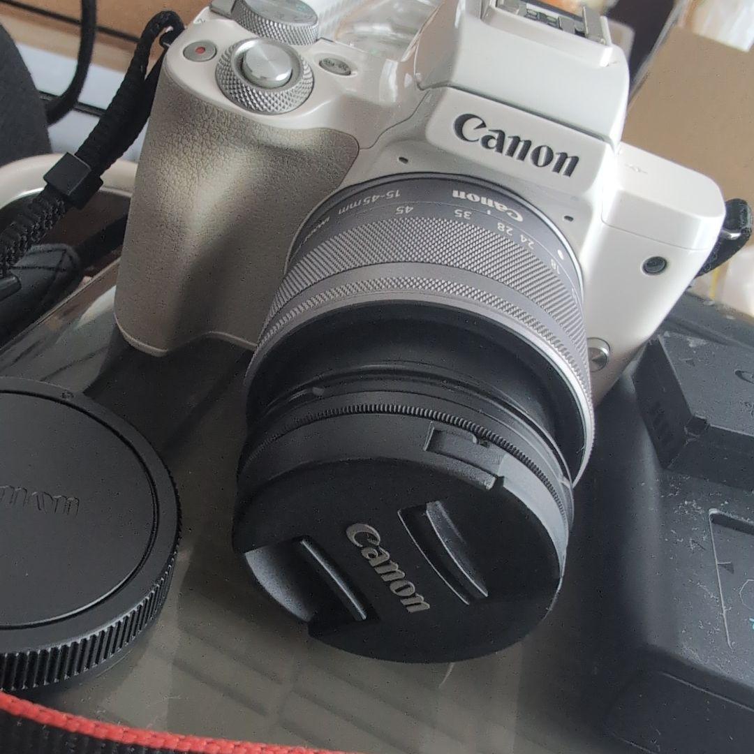 Canon EOS kiss Mホワイト 15-45mm レンズ付き 色々セット