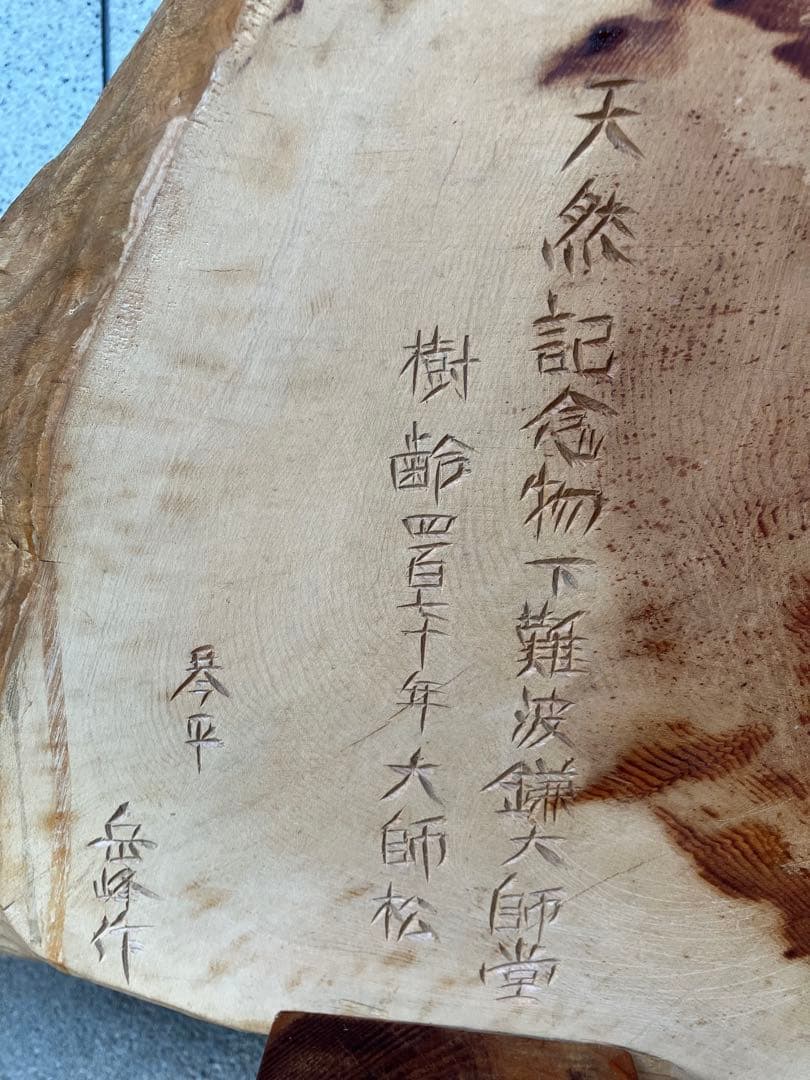 【虎丸様】樹齢470年大師松 木彫り 七福神 彫刻 琴平 岳峰 作