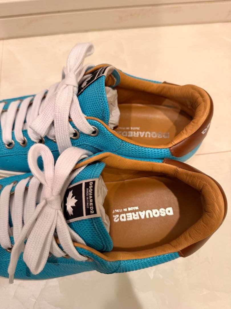 DSQUARED2 レザー スニーカー　パイソン　サイズ40 ディースクエアード