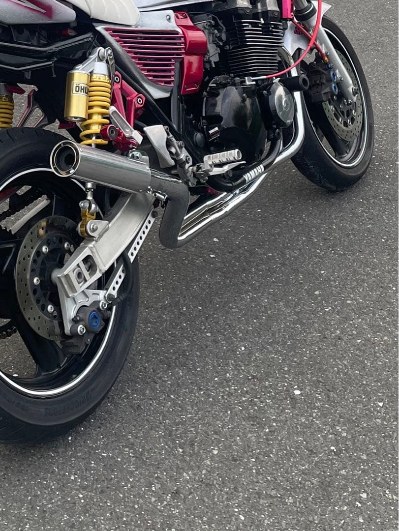 xjr400 イノブレ 月光管 今年中サイレンサースタンドつけます‼️