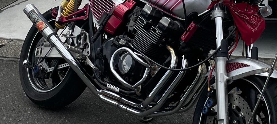 xjr400 イノブレ 月光管 今年中サイレンサースタンドつけます‼️