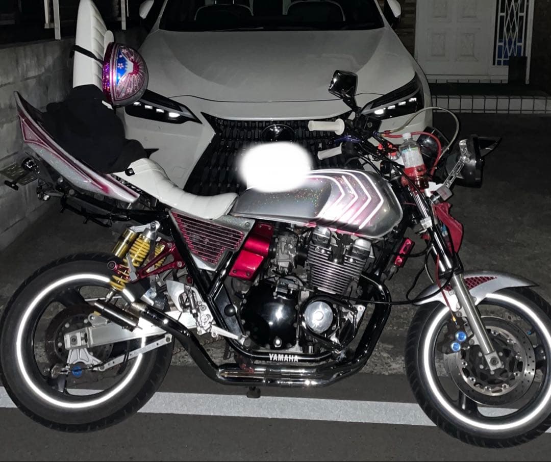 xjr400 イノブレ 月光管 今年中サイレンサースタンドつけます‼️