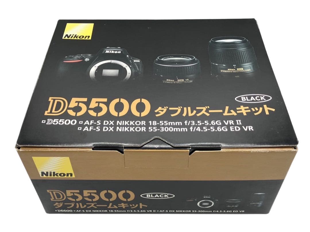 Nikon デジタル一眼レフカメラ D5500 ダブルズームキット BLACK