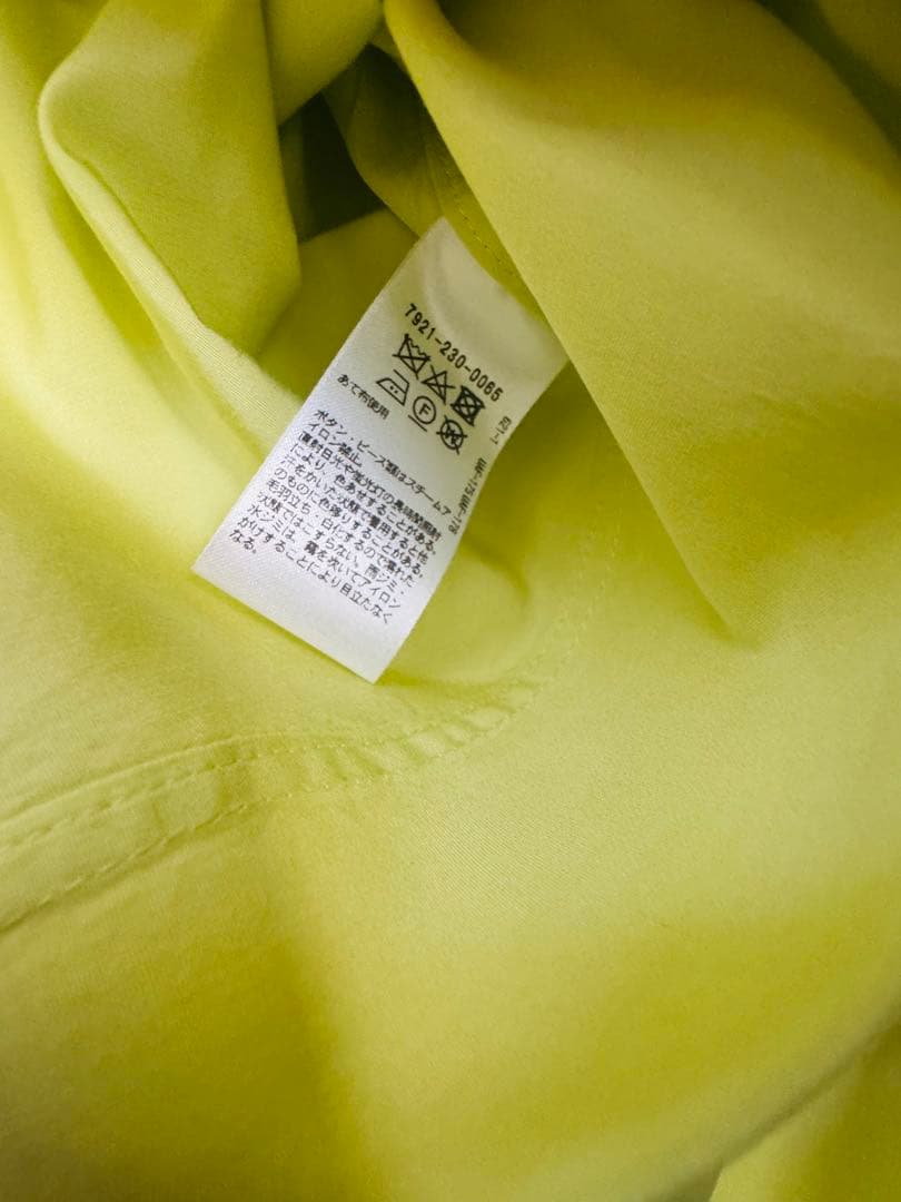 滝沢眞規子さん着用同一色違い【BLAMINK ブラウス36ライムイエロー】