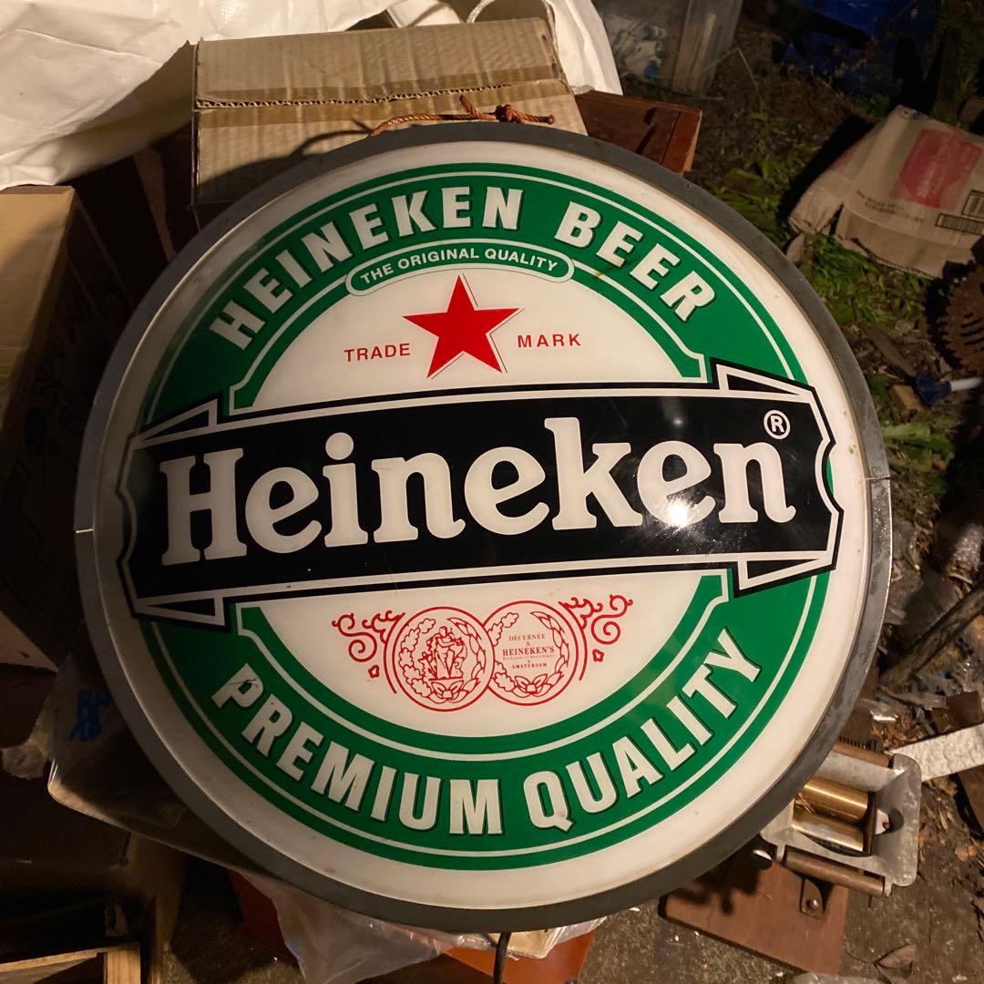 ハイネケン/HEINEKEN 電飾看板　直径53cm 非売品