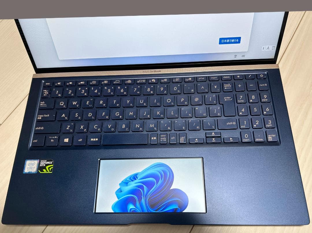 ASUS ノートPC ダークブルー 本体