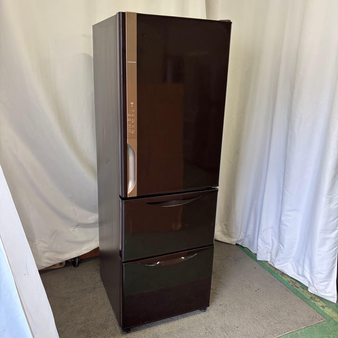 ★110　冷蔵庫　日立　右開き　300-400ℓ　スリム　安い　中古　設置無料
