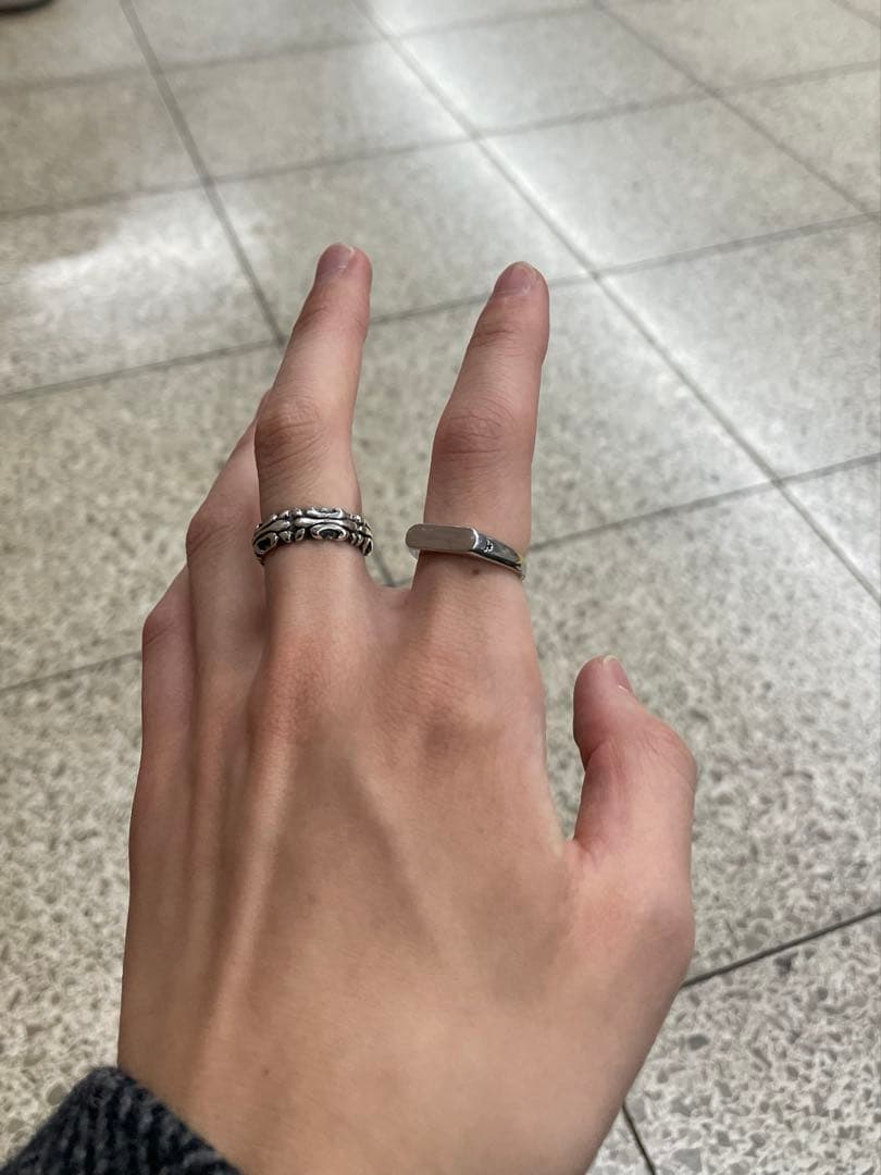 a120906 A&G フレアバンドリング リング