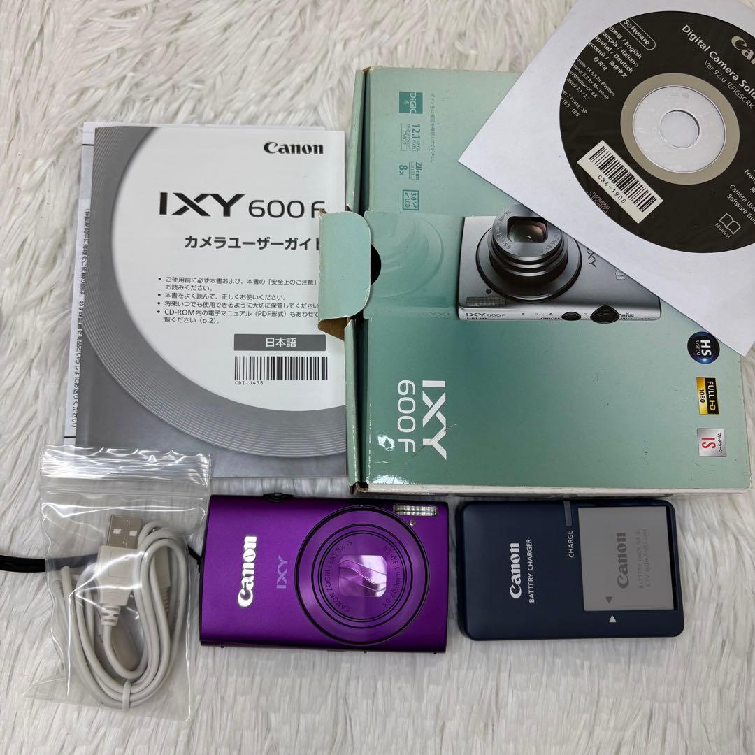 Canon カメラ　IXY 600F PC1676 充電器　箱　コンデジ　動作品