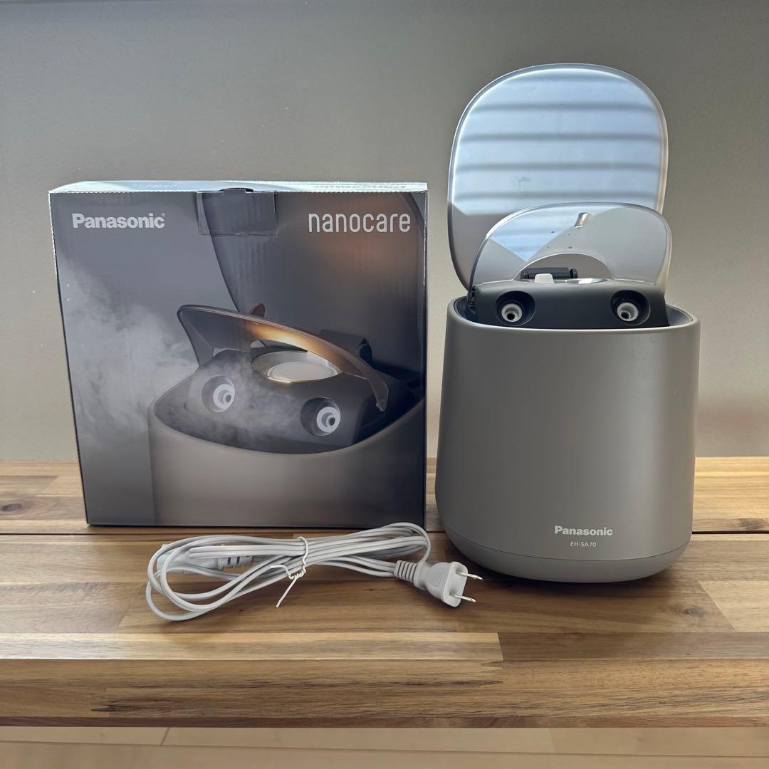 【美品】Panasonic スチーマー ナノケア EH-SA70-H
