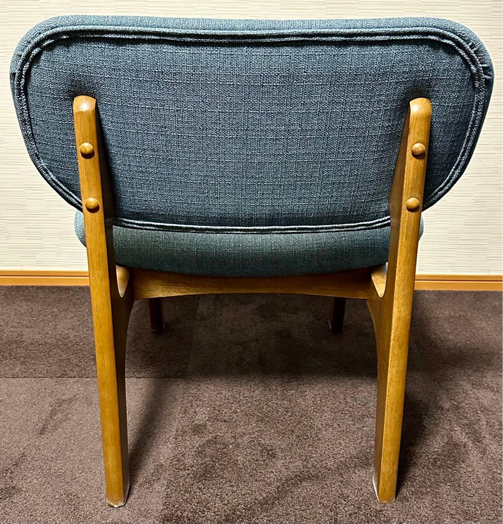 ニトリ ダイニングチェア リラックスワイド Nシールド布 ターコイズブルー