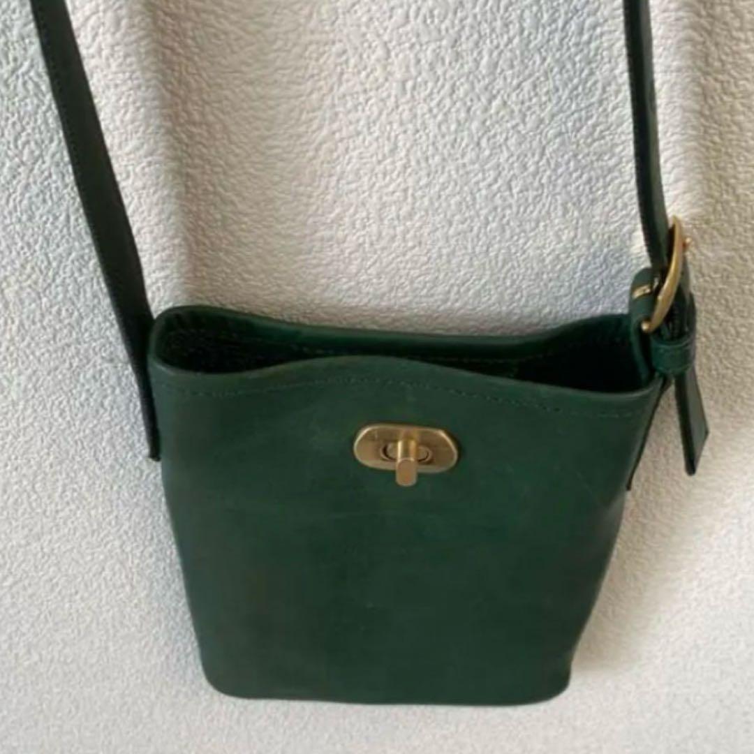 hender scheme グリーン　ショルダーバッグ