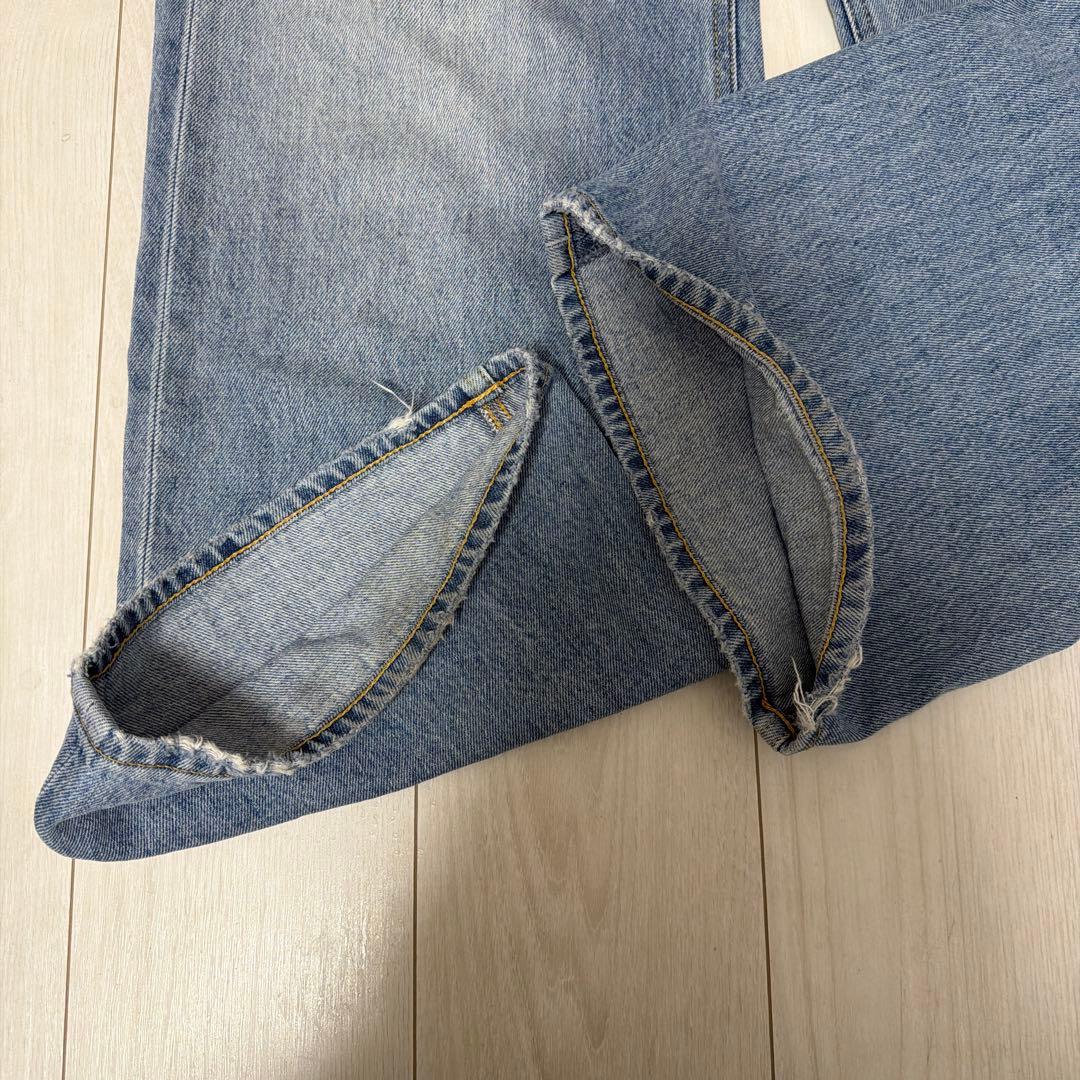 【MOUSSY】CROSS WAIST WIDE ストレート サイズ1(S〜M)