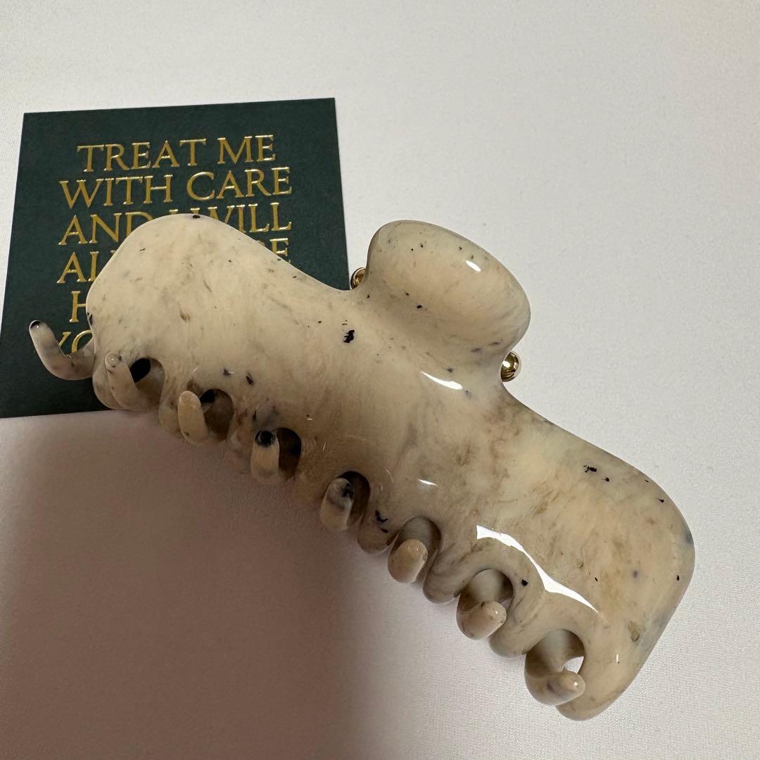 【Undo Hairware】 No. 4 Claw クリップ　グレーマーブル