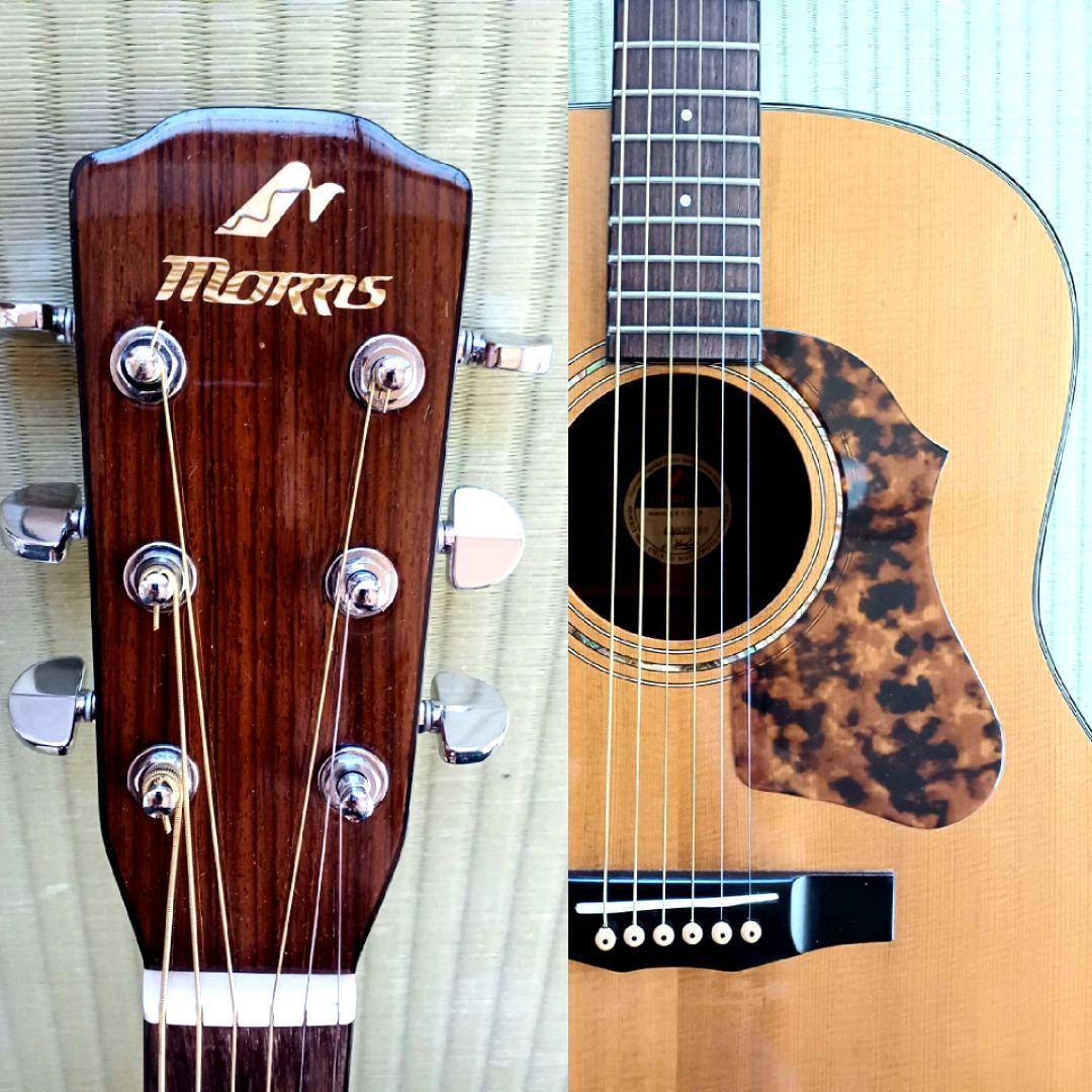 【送料込】モーリス　MW650P　トップ単板　生ギター　整備済新品弦　リペア品