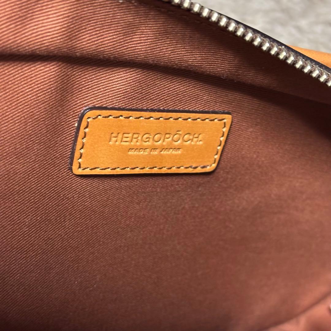 HERGO POCH エルゴポック　ボディバッグ　キャメル 保存袋あり