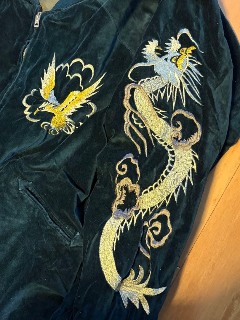 ヴィンテージリバーシブルスカジャン 別珍