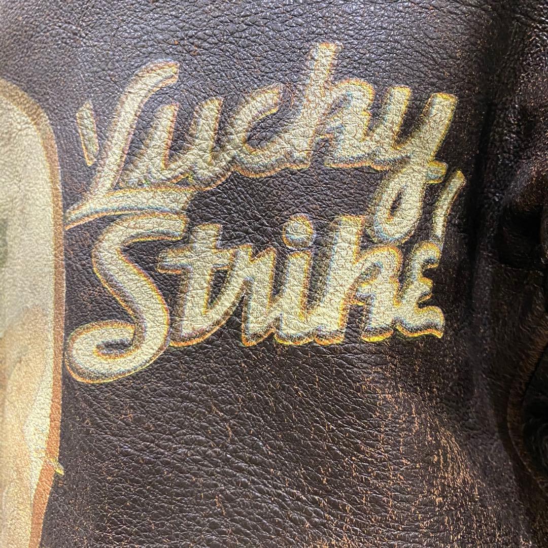 d*3様 希少 アヴィレックス レザージャケット　ピンナップガール 90s ビン