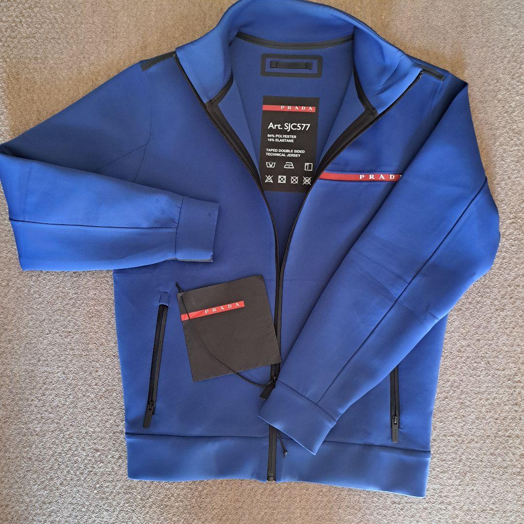 値下中　プラダ ダブルテクニカルジャージー 　スウェット　ジャケット ブルゾンM