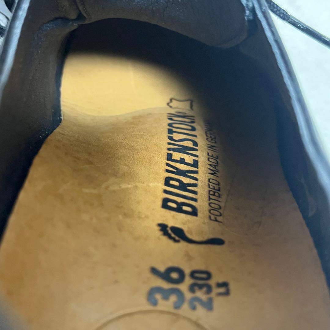 【美品】ビルケンシュトック ララミーロー　レースアップシューズ　ブラック　革靴