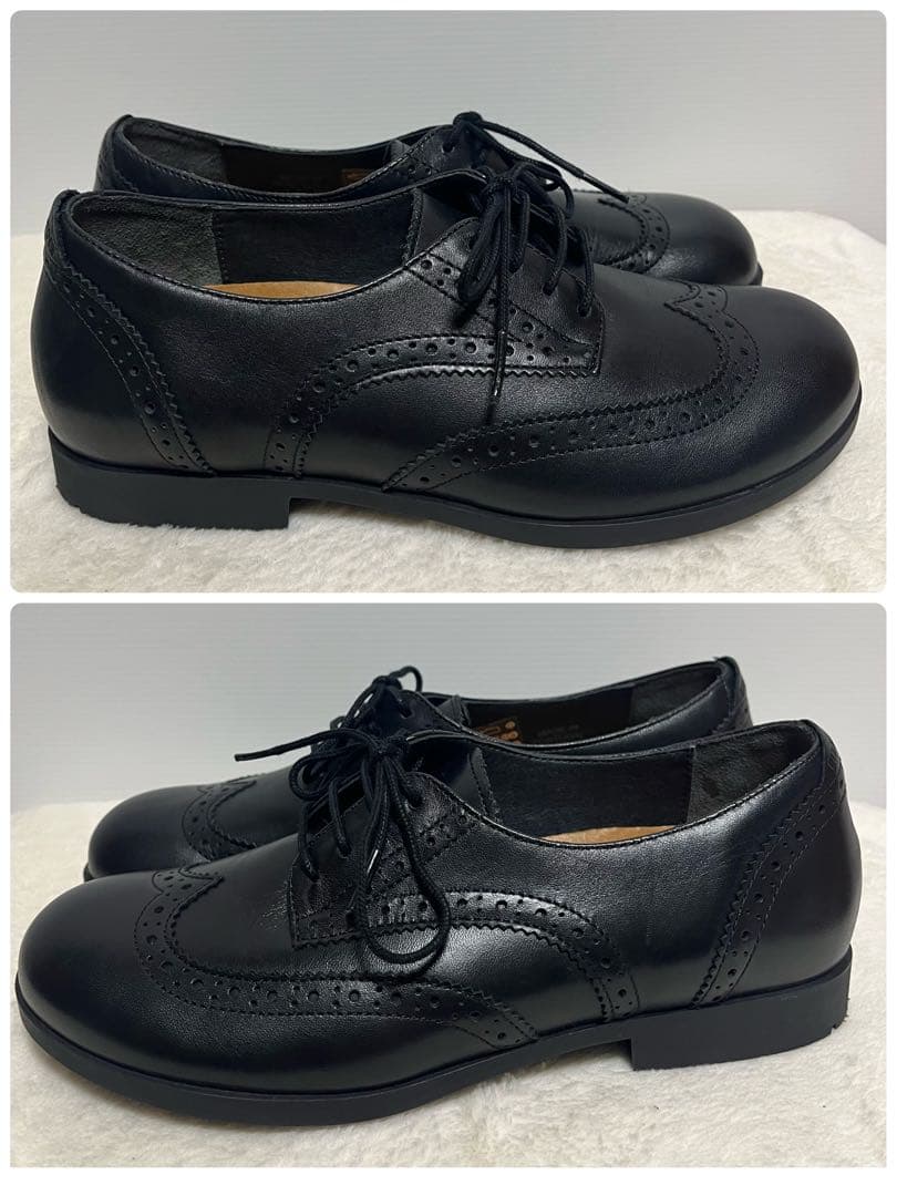 【美品】ビルケンシュトック ララミーロー　レースアップシューズ　ブラック　革靴