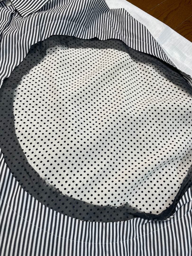 美品　メゾンマルジェラ　ドルマンスリーブシャツ　ストライプシャツ