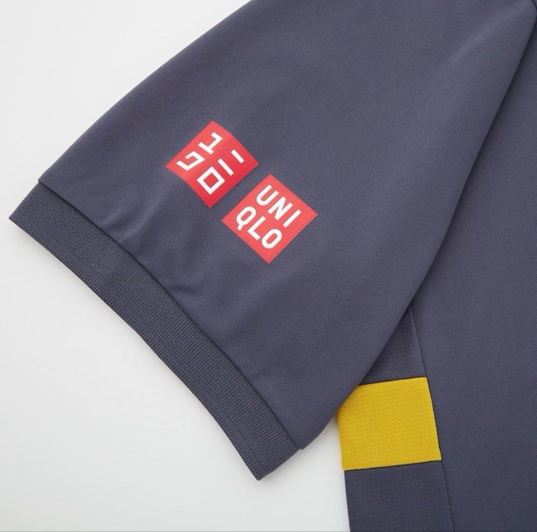 2020年全仏オープン　UNIQLO 錦織圭選手　上(M)下(S)セット(紺色)