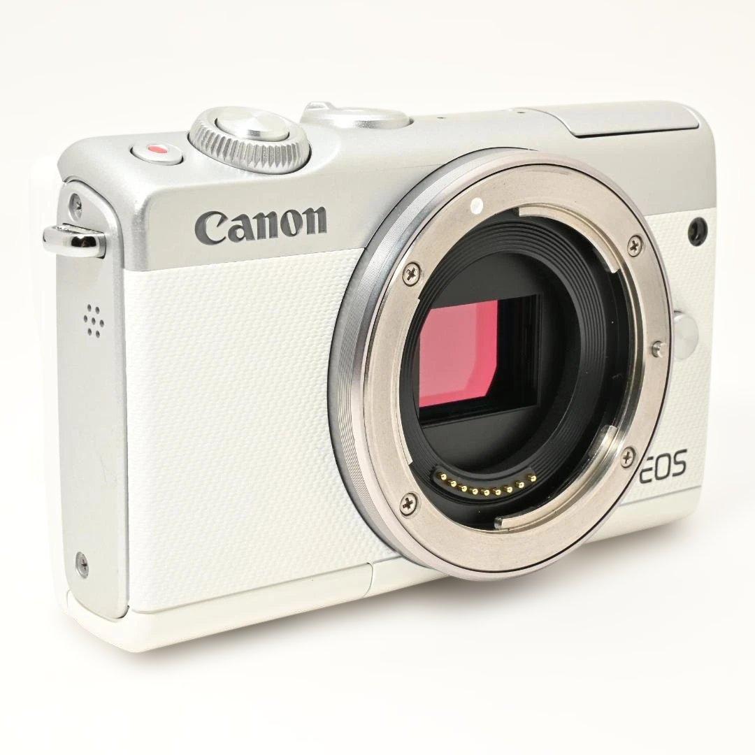 【美品】 Canon EOS M100 WH ボディ ホワイト