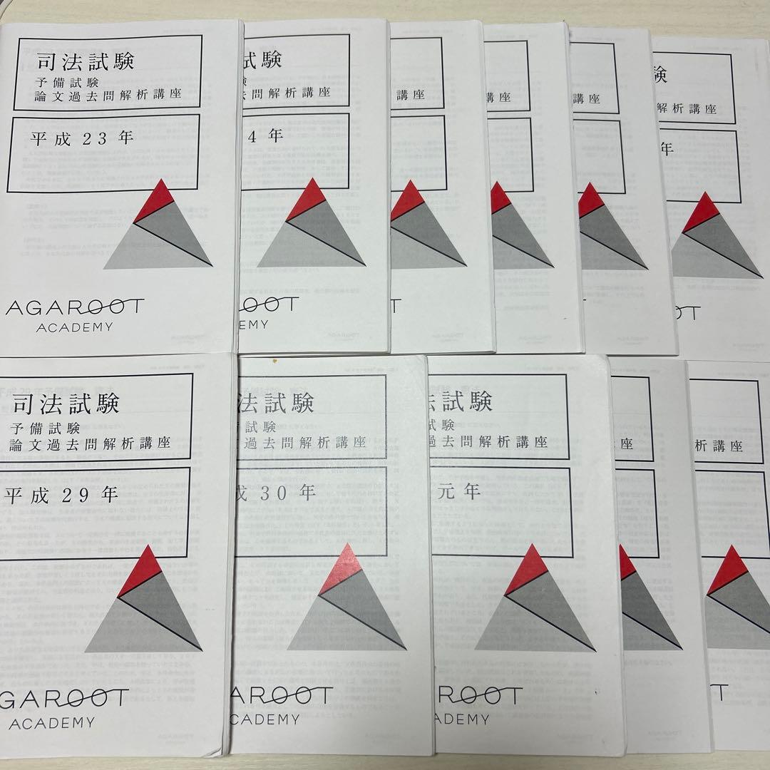 【アガルート】 司法試験予備試験論文過去問解析講座（平成23年〜令和3年）