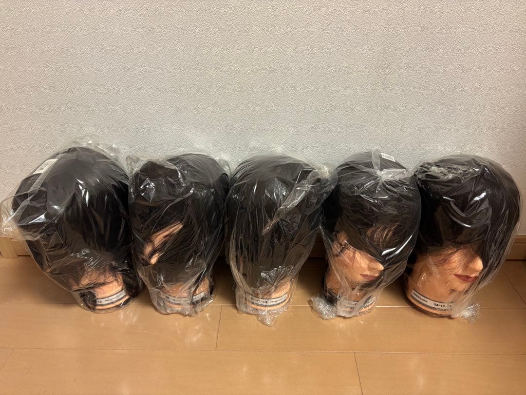 美容師国家試験 実技試験用ウィッグ 標準仕様適合モデル24-12-13 5セット