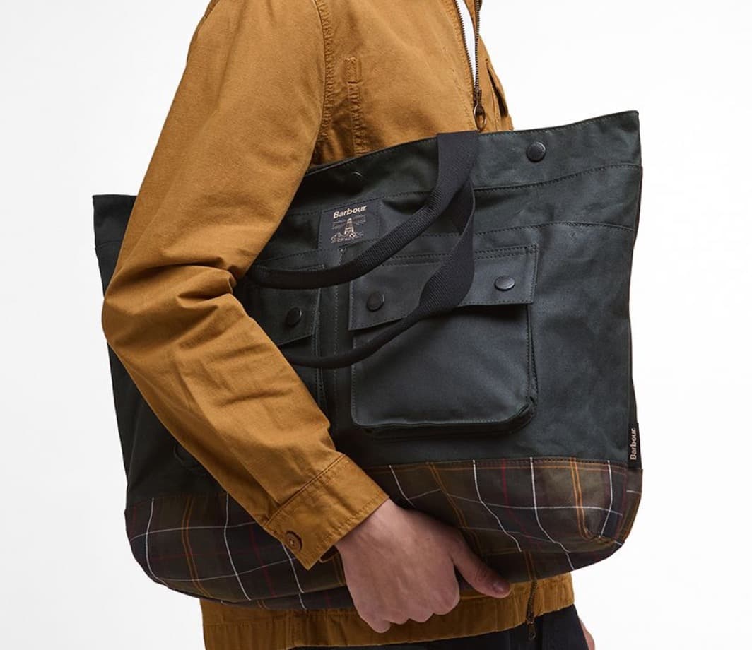 未使用品 Barbour バブアー Fieldワックス トートバッグ