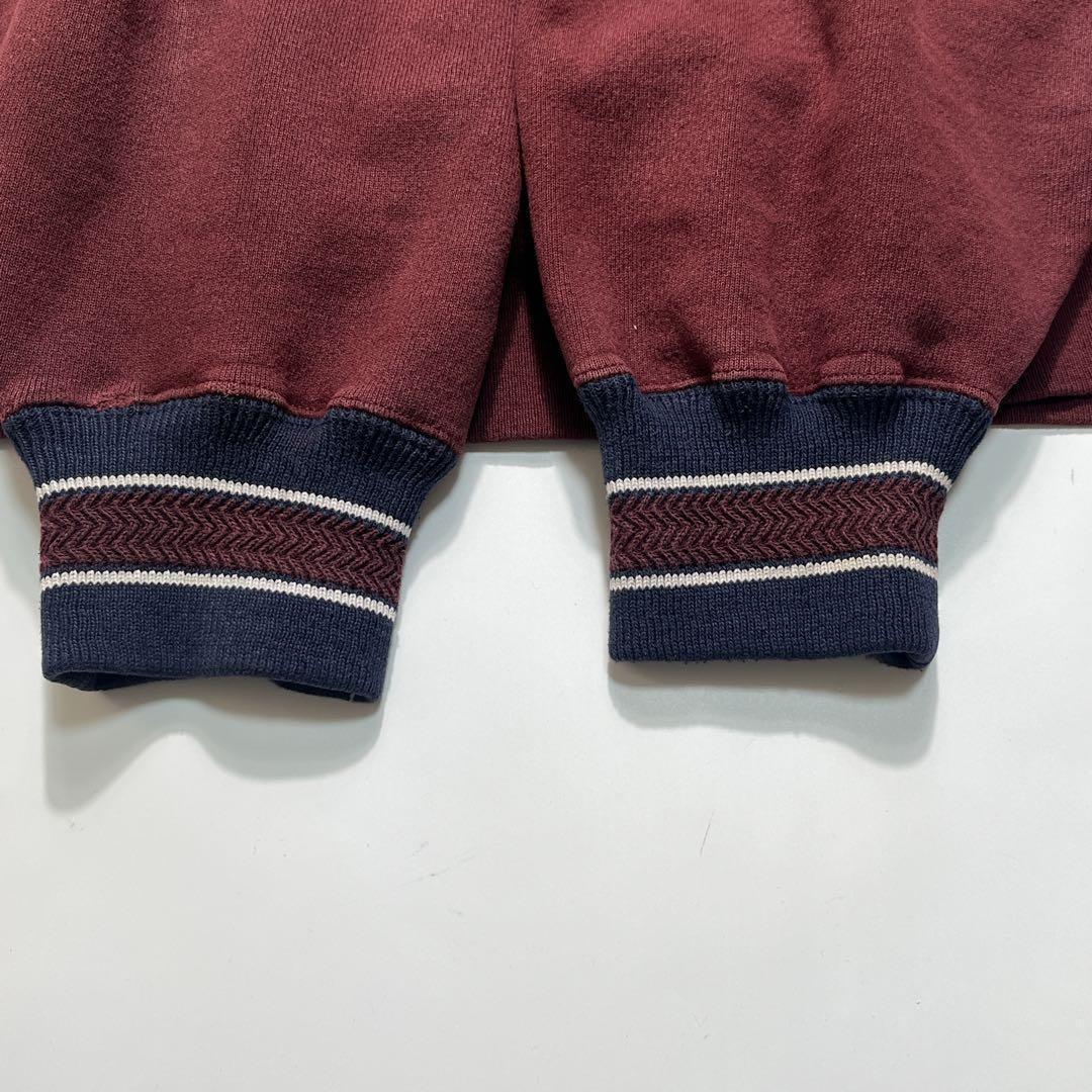 90s チャンピオンUSA製 リバースウィーブ バーガンディ リブライン7356