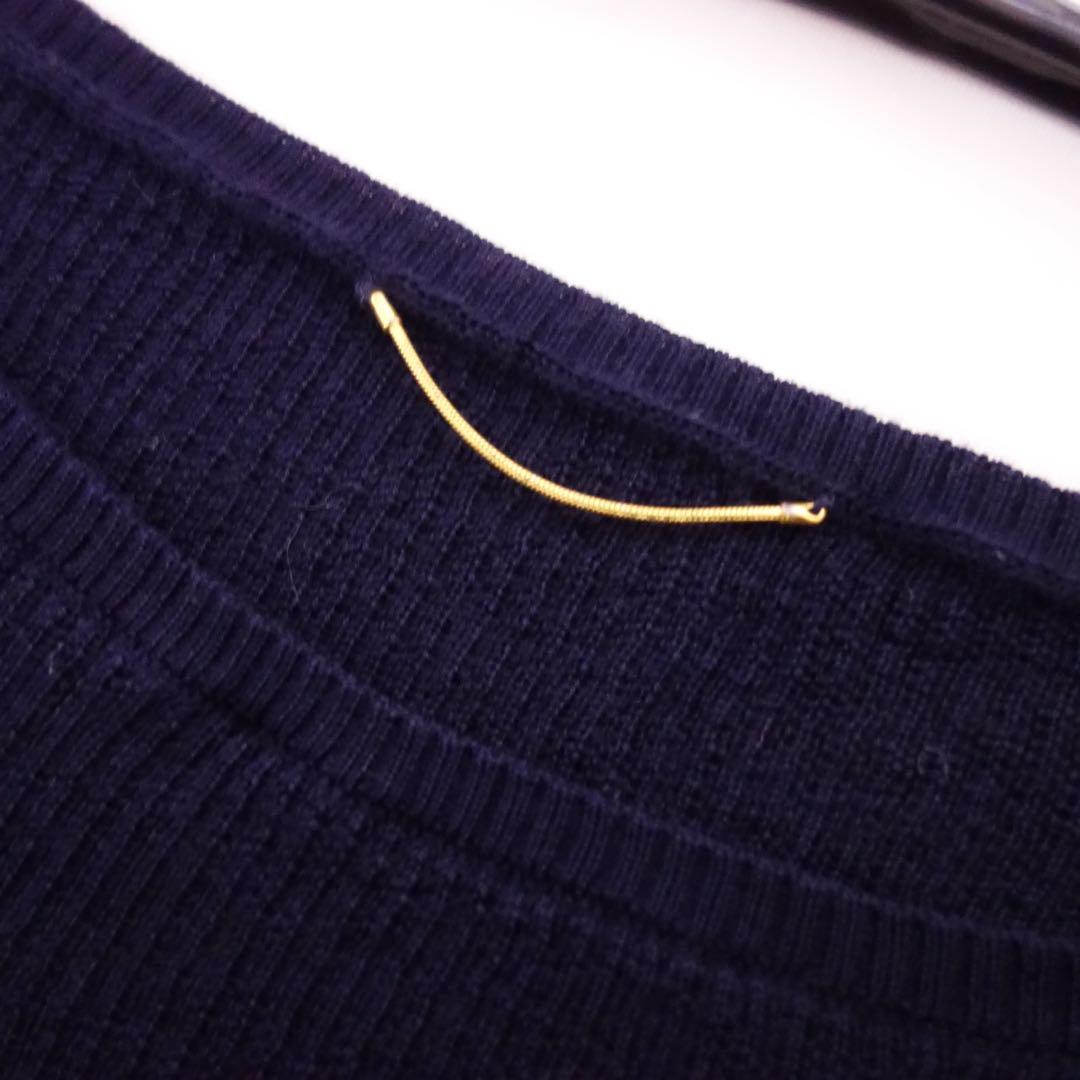 は*な様 アパルトモン Sleeve Line ボートネック rib Knit