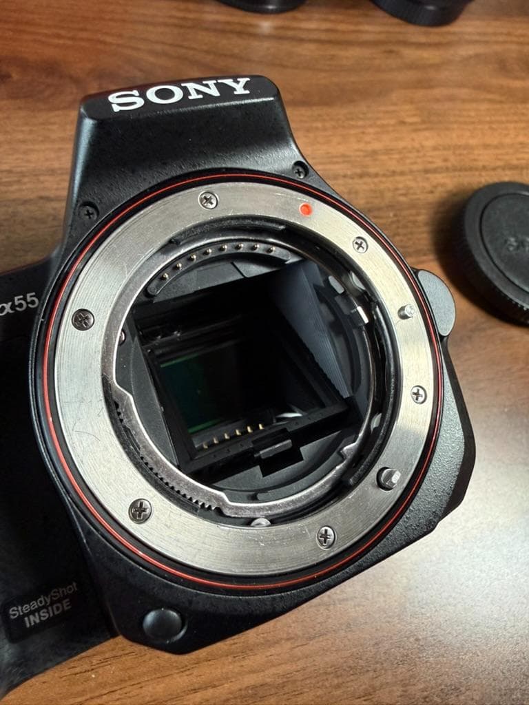 【シャッター数12,988回】SONY α55 ＋ズーム・単焦点レンズ2本セット