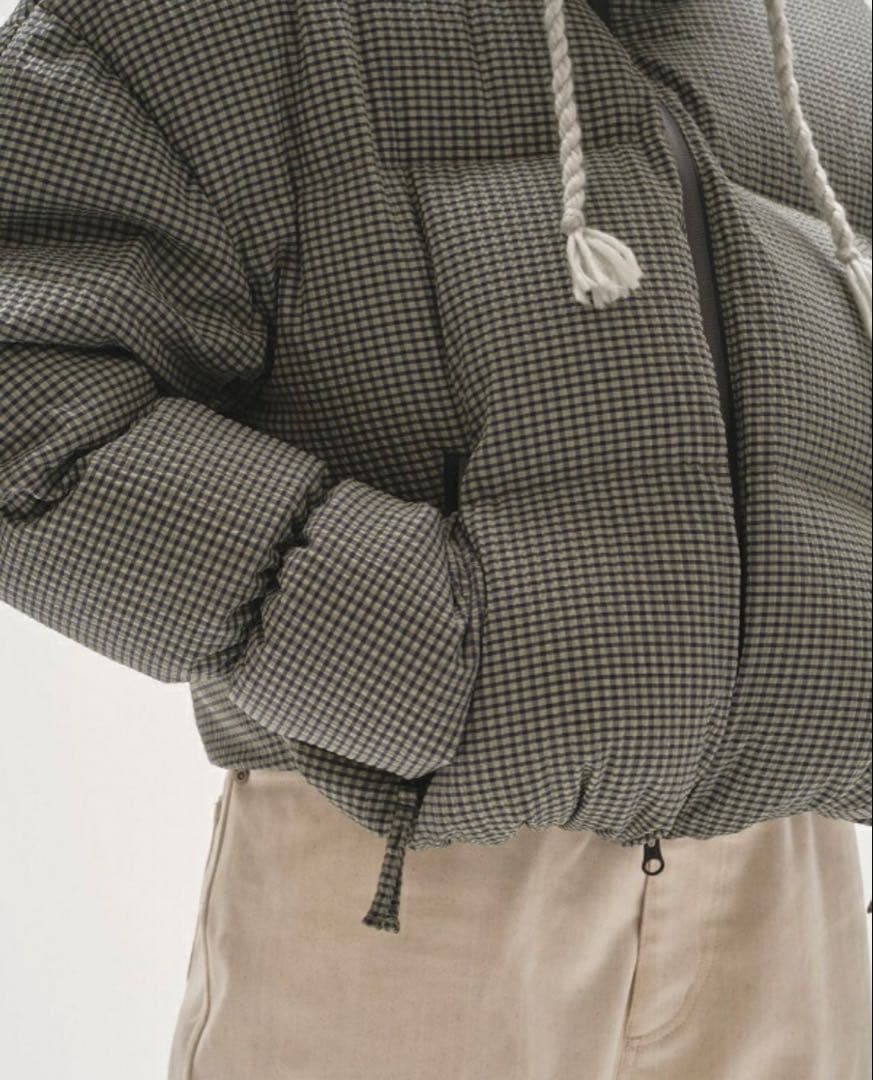 【TODAYFUL】チェックダウンジャケット