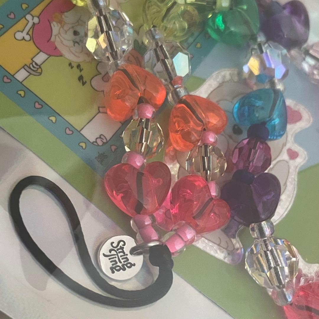 ストリングティング ハート キャンディ フルーツ ストラップ